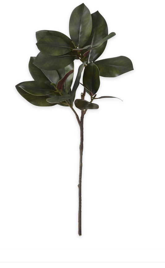 33 Inch Burgundy & Green Magnolia Branch
