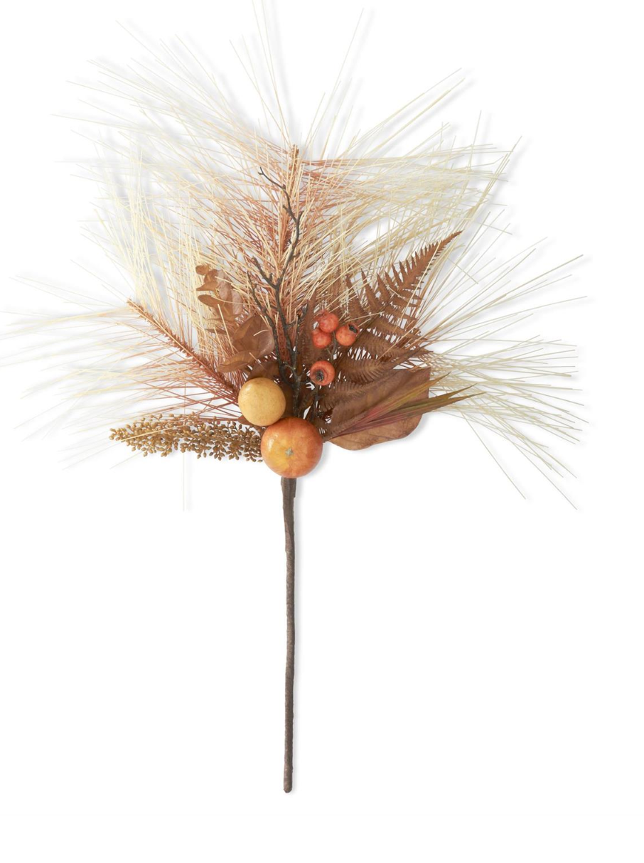 32" Yellow Long Needle Pine Fall Fruit Stem
