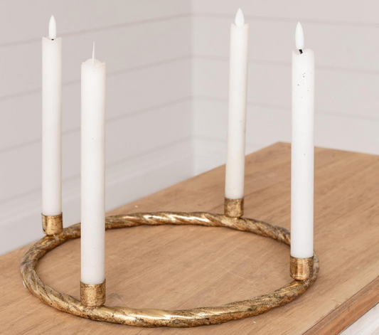 Gold Wreath Candelabra