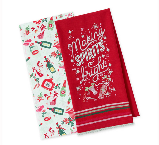 Spirits Bright Dishtowel Set of 2