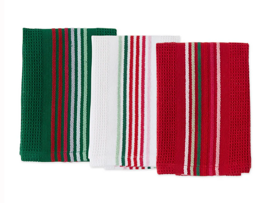 Spirited Stripes Heavyweight Essentials Dishcloth Set of 3