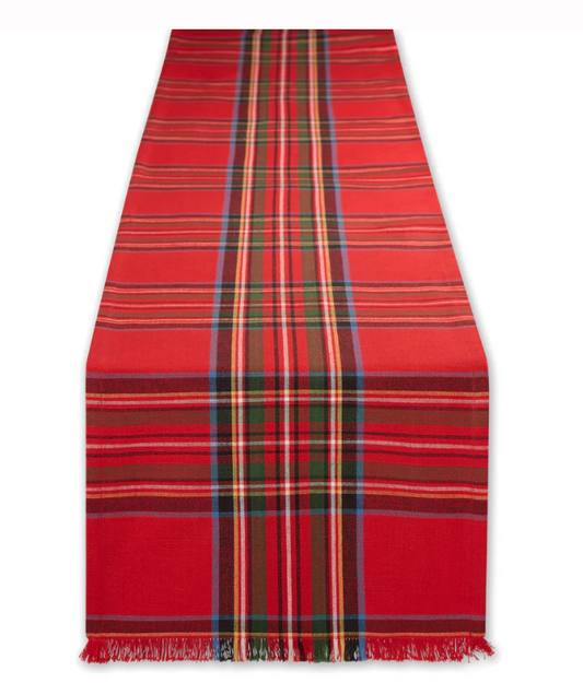 Tis the Season Plaid Table Runner