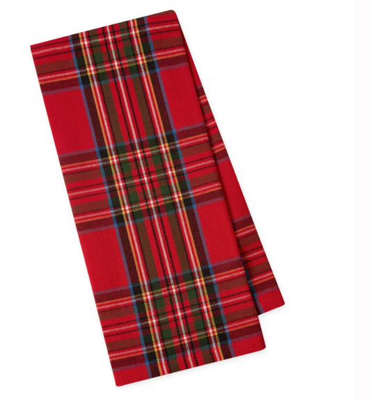 Tis the Season Plaid Dishtowel