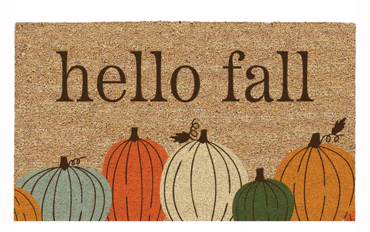 Hello Fall Pumpkins Doormat