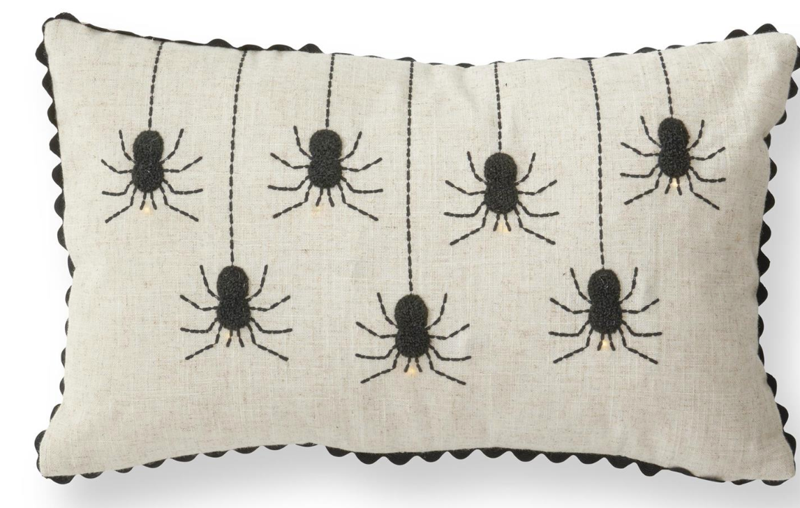 11 Inch Lumbar LED Spider Pillow w/Timer