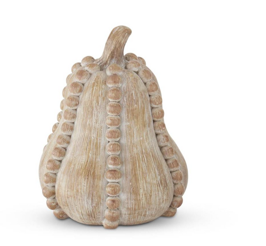 4.75 Inch Resin Faux Wood Bead Trim Gourd