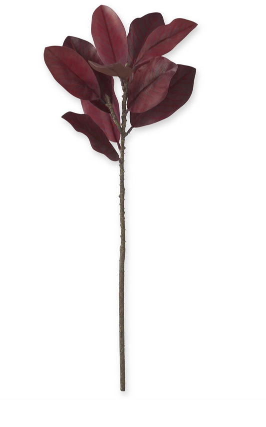 32 Inch Burgundy Magnolia Spray