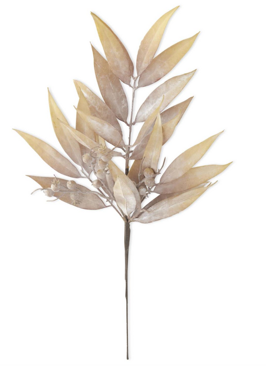 24 Inch Tan Eucalyptus & Rosehip Pick