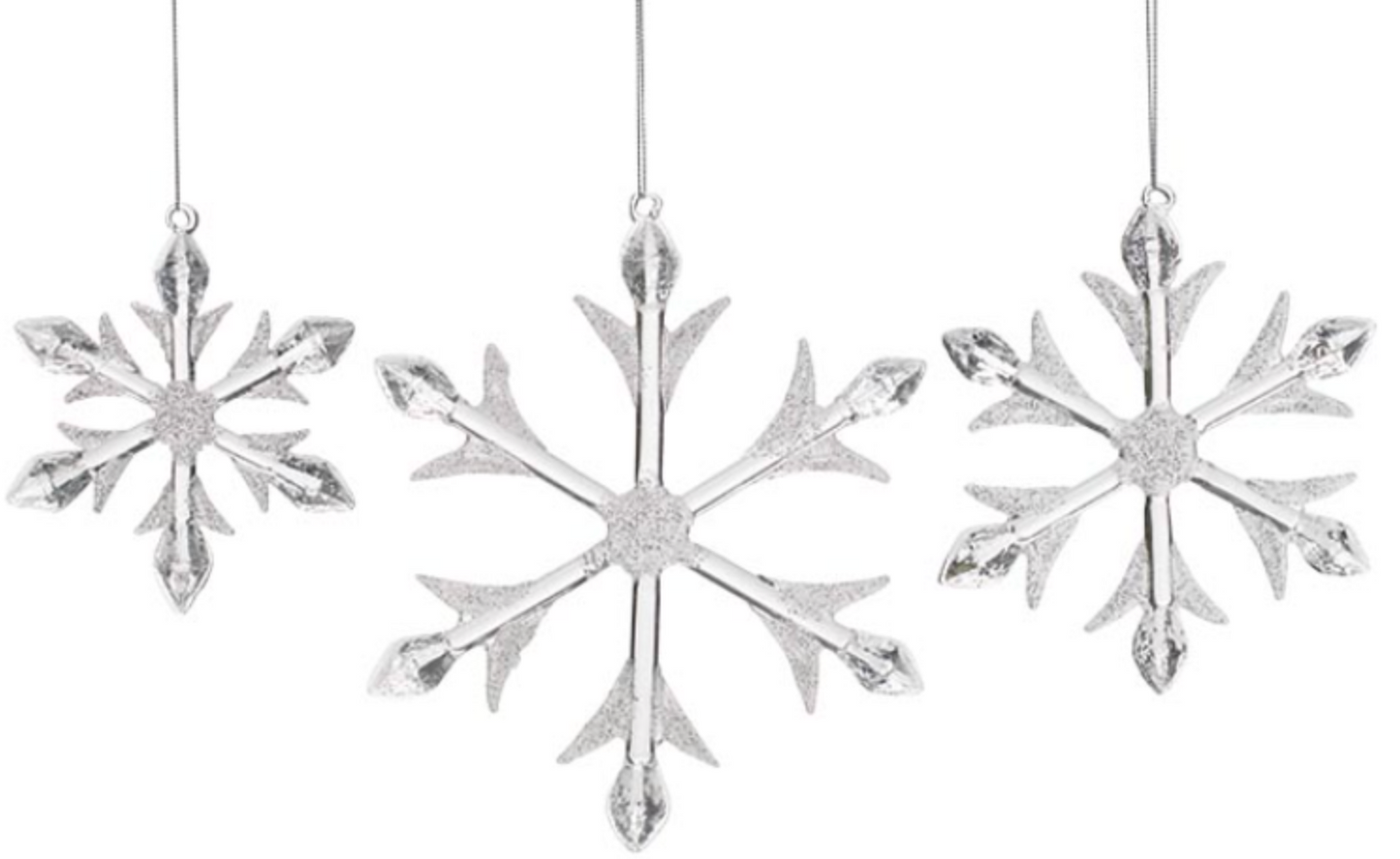 Glass Snowflakes (Assorted)