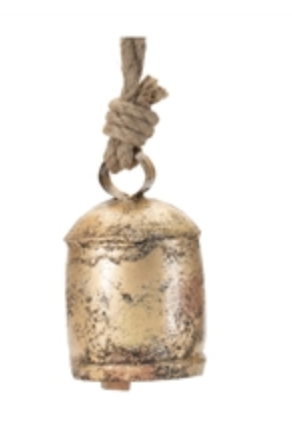 Bell 4.5" Iron/Jute