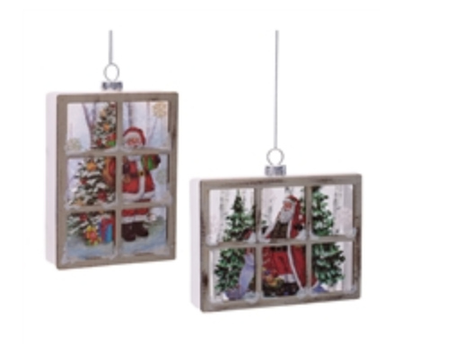 Santa Window Ornament