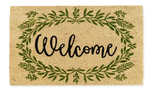 Greenery Welcome Doormat