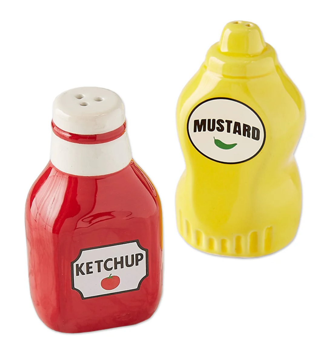 Ketchup & Mustard Salt & Pepper Shakers