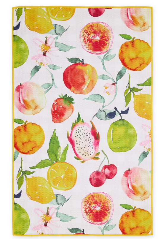 Juicy Fruits Printed Microfiber Dishtowel