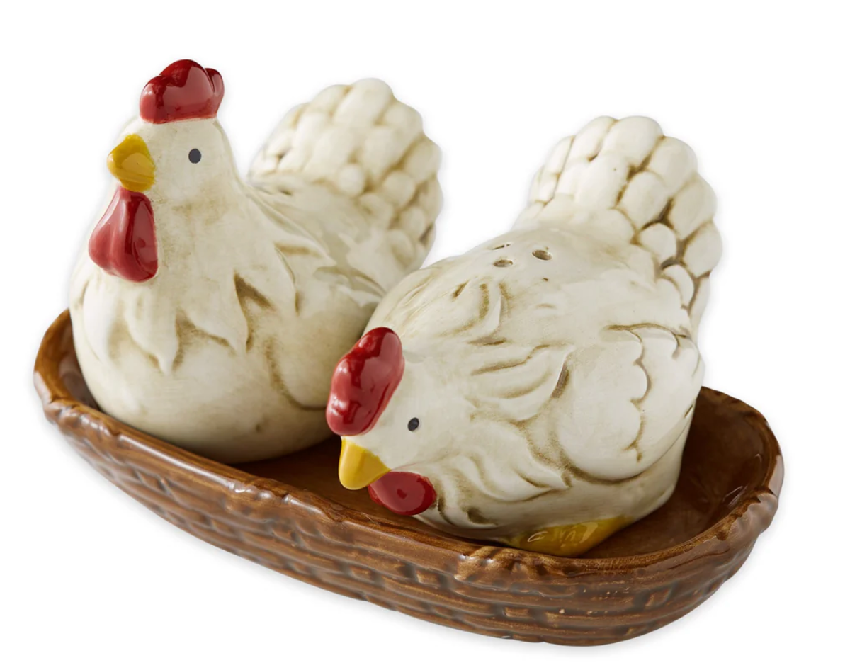 Hens Nesting Salt and Pepper Shaker Set