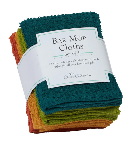 Rustic Bar Mop Dishcloth Set of 4