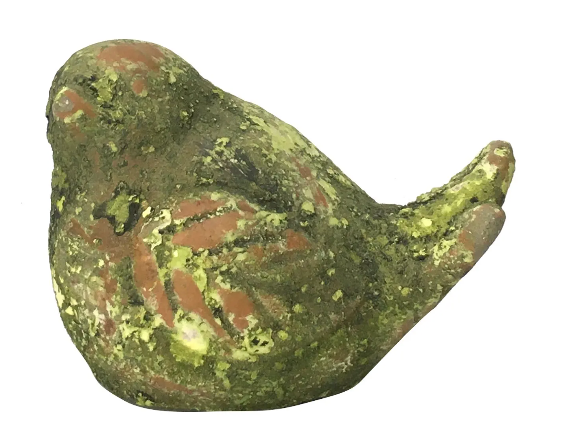 Little Mossy Cement Bird