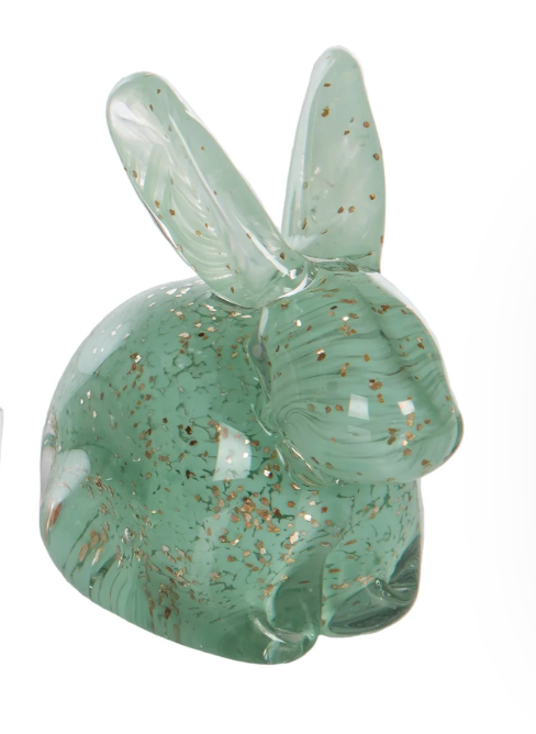 Glass Mini Mint Bunny