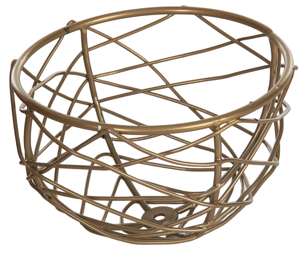 Iron Wire Bird Nest Gold