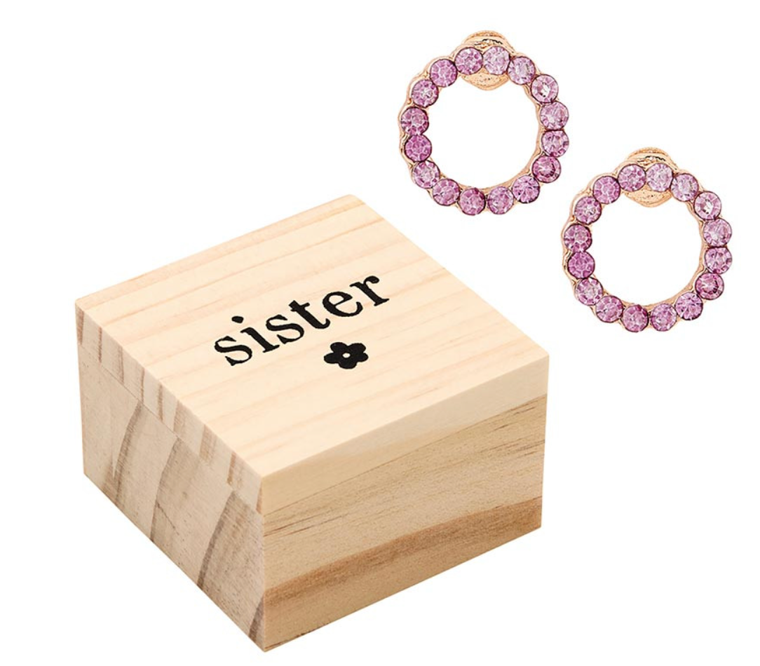 Treasure Box Earrings - Sister