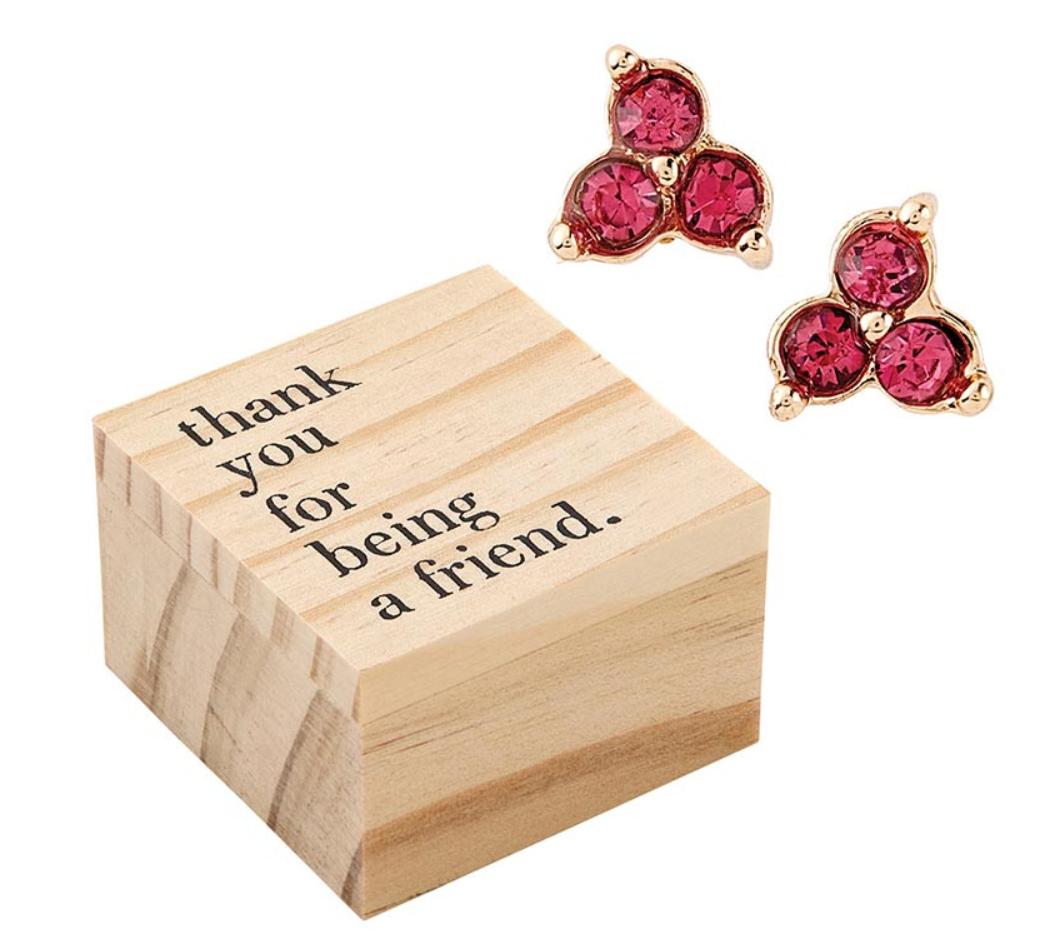 Treasure Box Earrings - Friend
