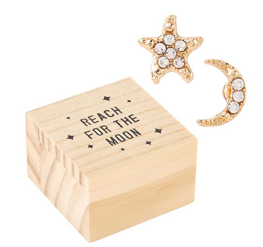 Treasure Box Earrings - Reach for the Moon