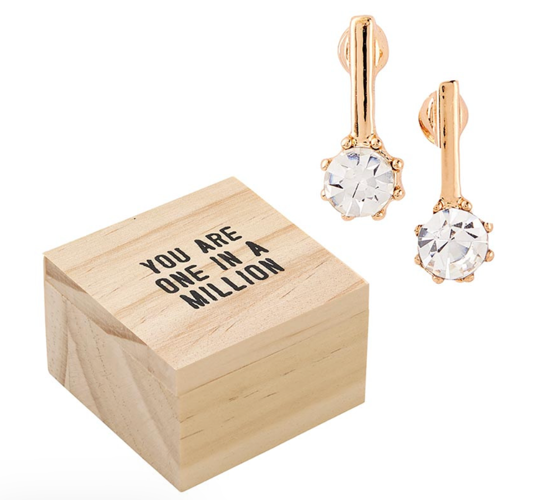 Treasure Box Earrings - You Are One in a Million
