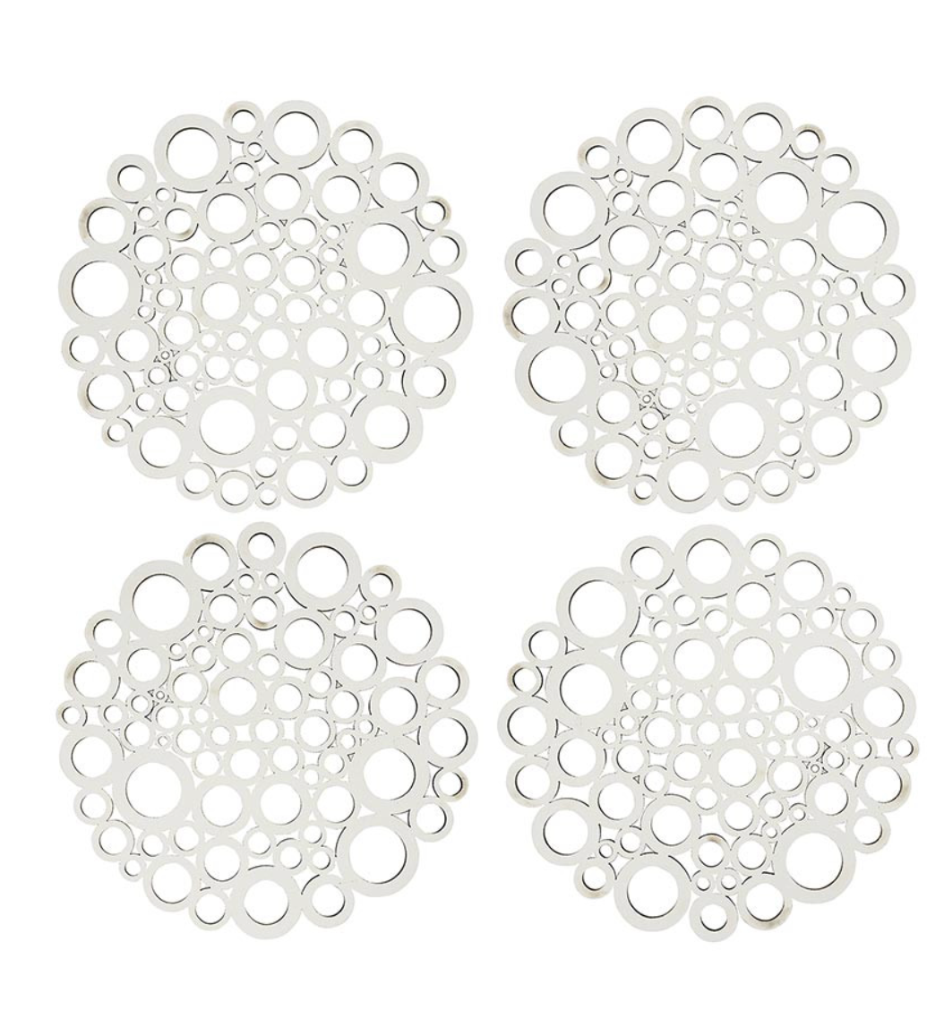 White Coasters - Set of 4