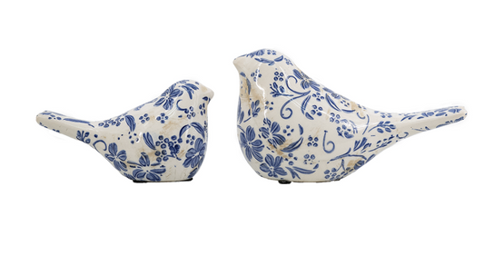 Birds L:8x3.5x4.5" S:6x3x3.5"