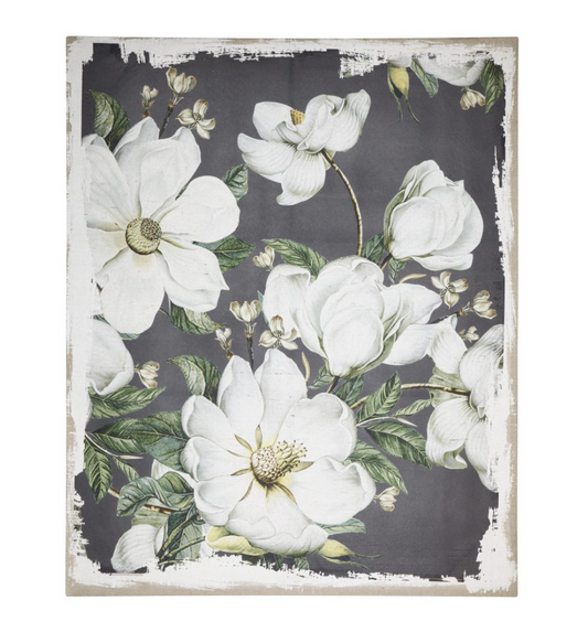 48x1.5x60" Magnolia Blooms Canvas Print