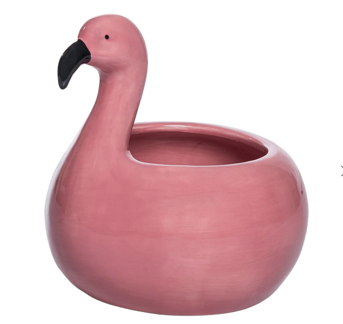 Flamingo Floatie Planter