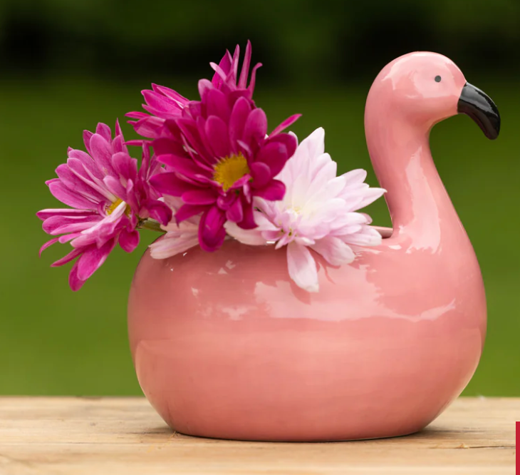 Flamingo Floatie Planter