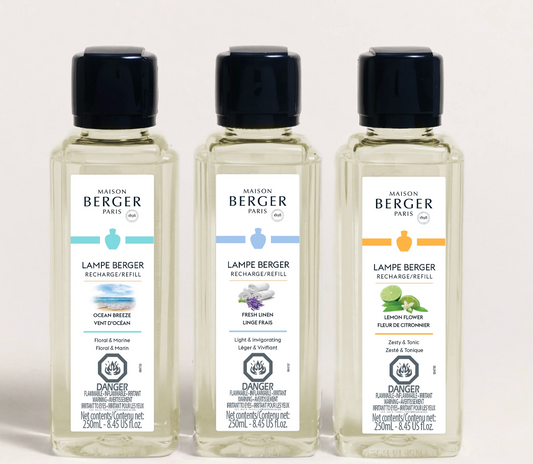 Fresh Fragrance Lamp Refill Trio Pack by Maison Berger