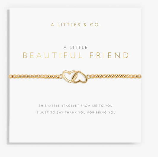 Gold A Little 'Beautiful Friend' Bracelet