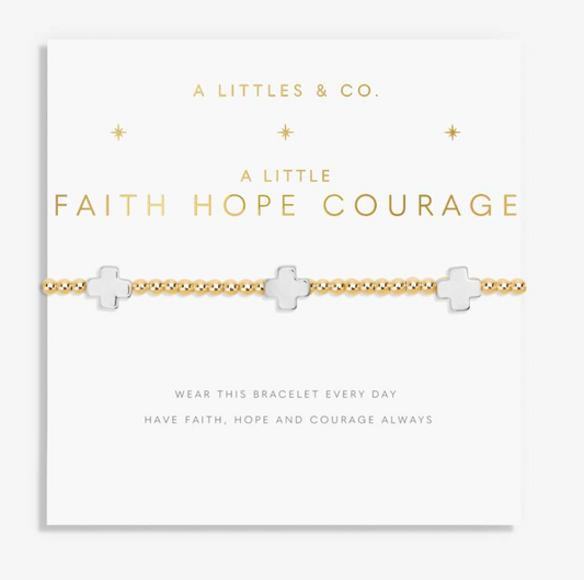 Faith A Little 'Faith, Hope, Courage' Bracelet