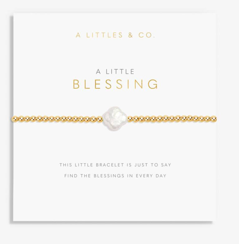 A Little 'Blessing' Bracelet In Gold-Tone Plating