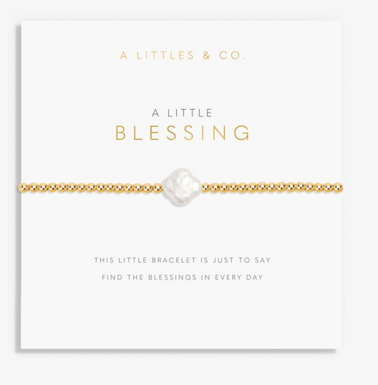 A Little 'Blessing' Bracelet In Gold-Tone Plating