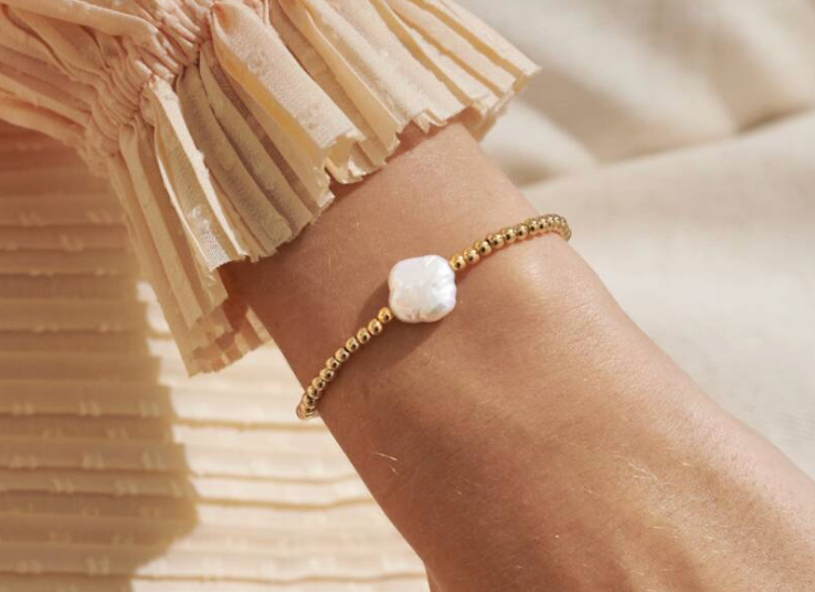 A Little 'Blessing' Bracelet In Gold-Tone Plating