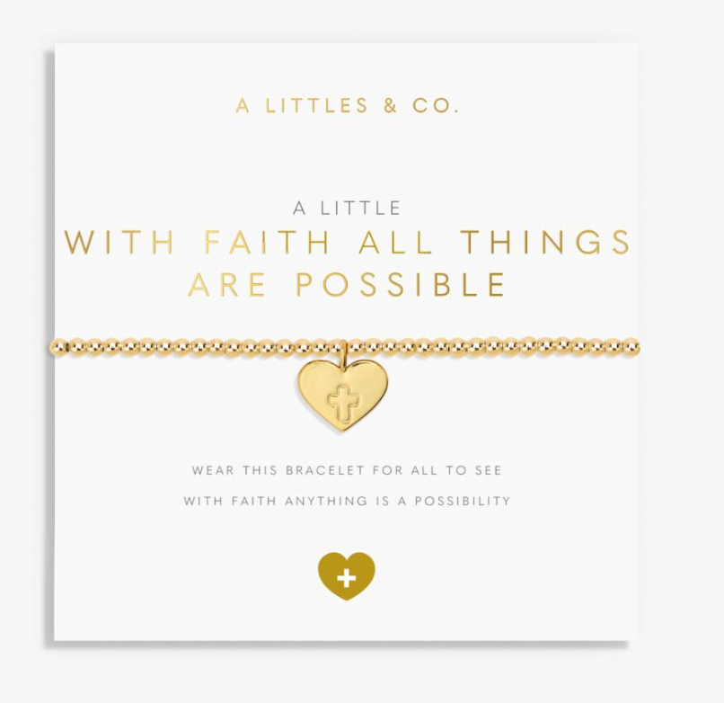 Faith A Little 'With Faith All Things Are Possible' Bracelet