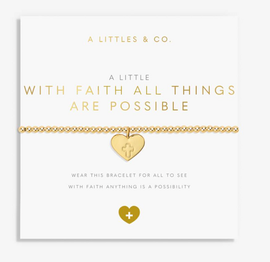 Faith A Little 'With Faith All Things Are Possible' Bracelet