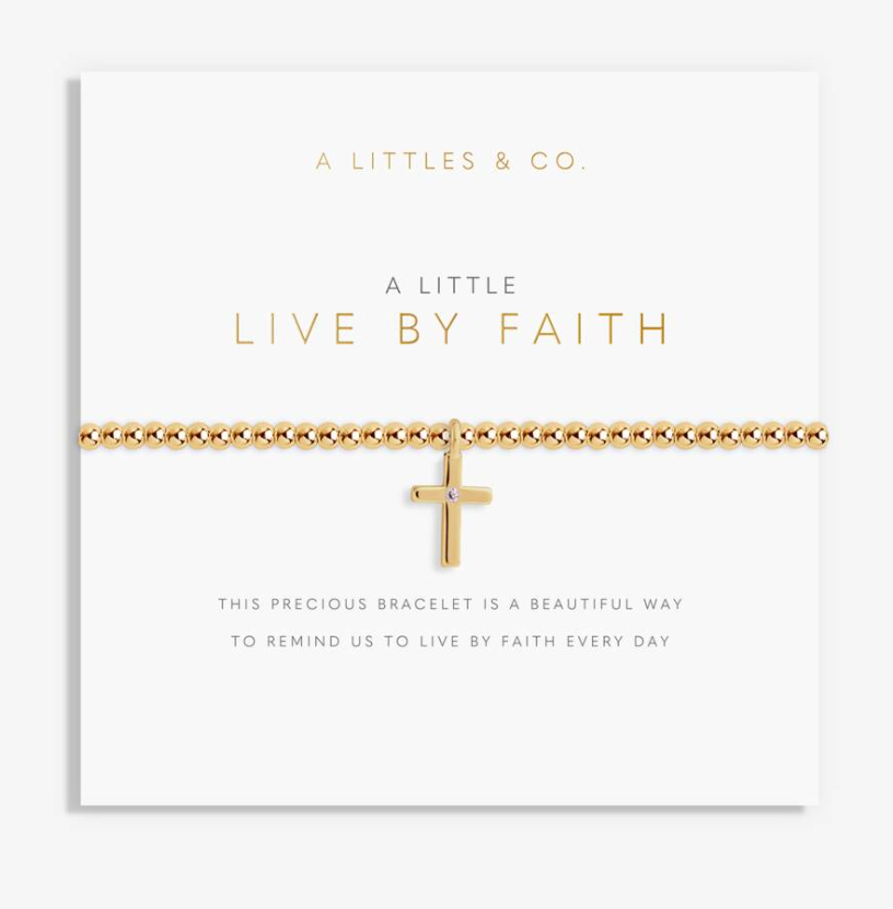 A Little 'Live By Faith' Bracelet
