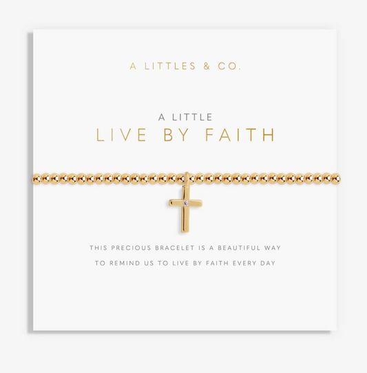 A Little 'Live By Faith' Bracelet