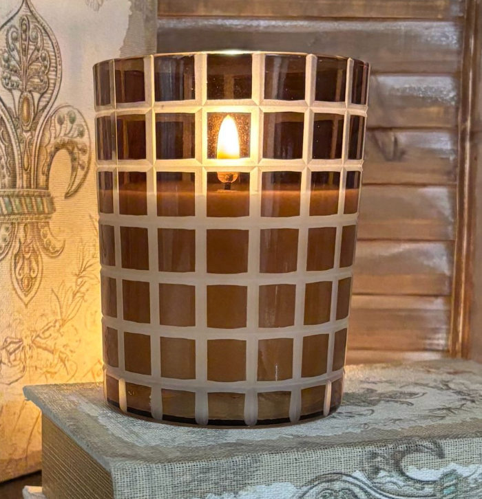 Radiance Amber Lattice Candle 4.5