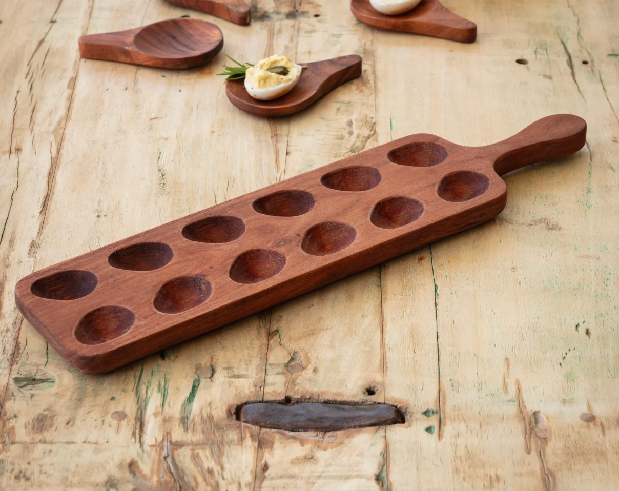 Wooden Deviled Egg Board