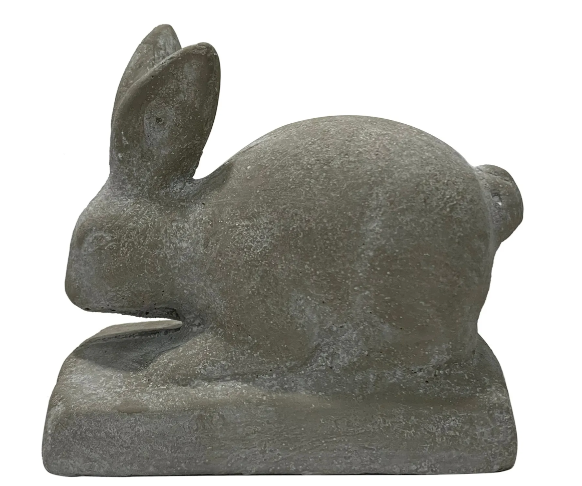 English Garden Cement Rabbit
