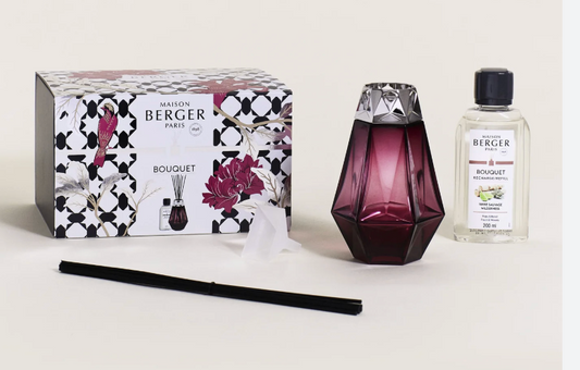 Prism Garnet Lamp Gift Set with Wilderness Fragrance by Maison Berger