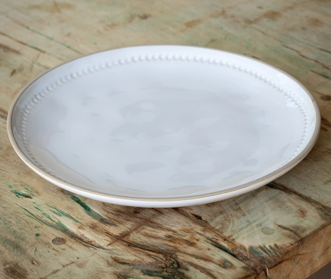 Isabella White 10" Dinner Plate
