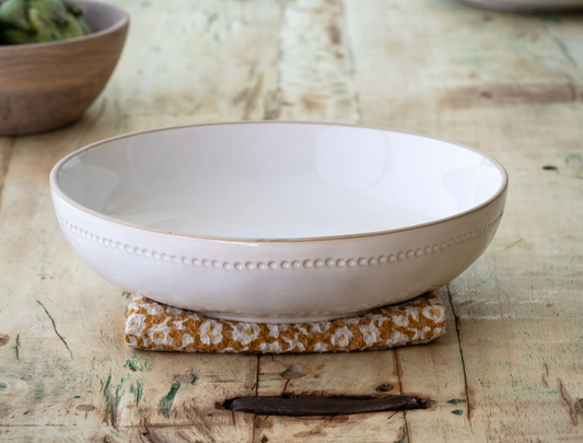 Isabella White Serving Bowl