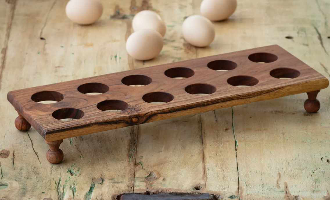 Wooden Egg Stand
