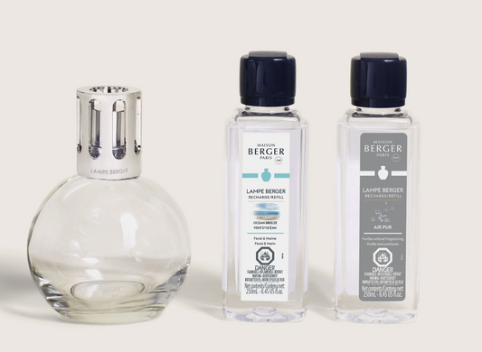 Essential Round Lamp Ritual Starter Kit with Air Pur So Neutral + Ocean Breeze
